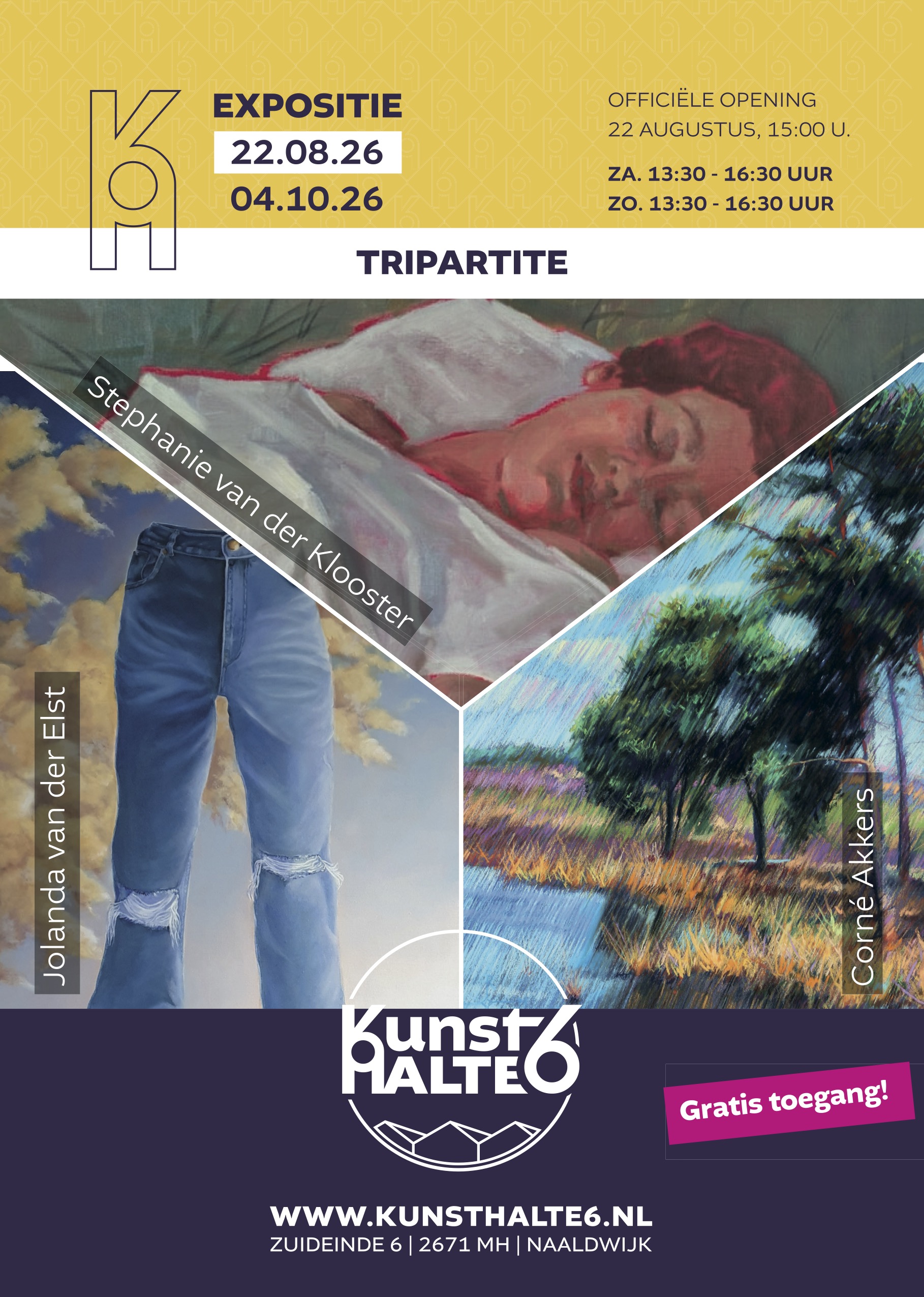 expositie tripartite flyer
