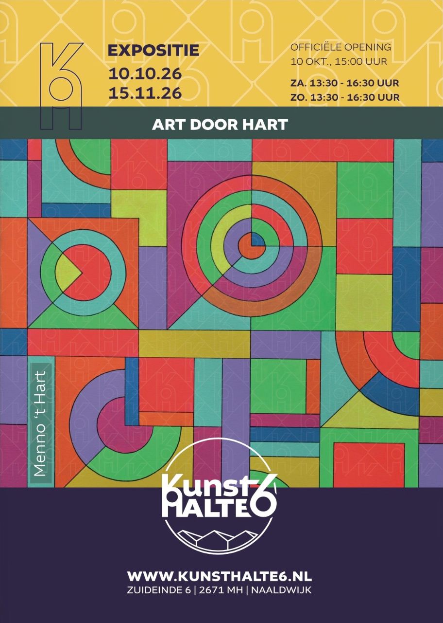 expositie art door hart flyer